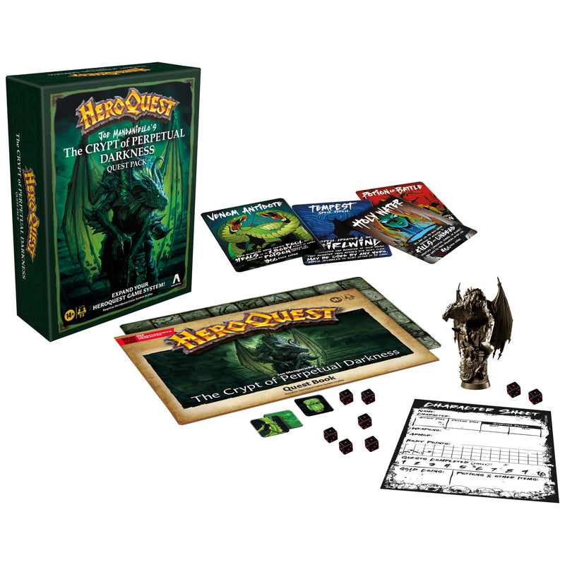 Avalon Hill - HeroQuest  - The Crypt of Perpetual Darkness - Board Games -  Hasbro