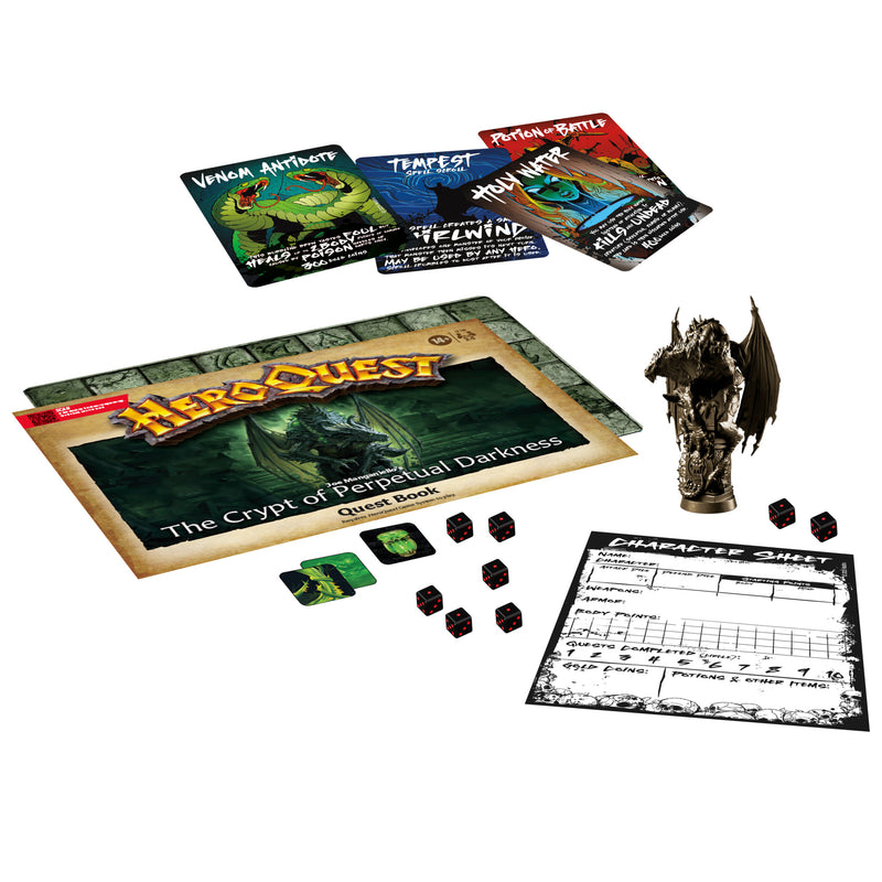 Avalon Hill - HeroQuest  - The Crypt of Perpetual Darkness - Board Games -  Hasbro