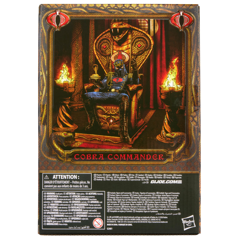 G.I. Joe Classified Series #221 Cobra Commander in dress uniform & throne - Collectables > Action Figures > toys -  Hasbro