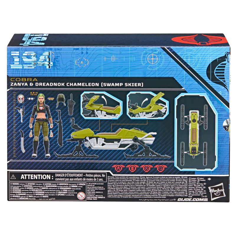 G.I. Joe Classified Series #194 Zanya and Dreadnok Chameleon (Swamp Skier) Vehicle (Preorder May 2026) - Collectables > Action Figures > toys -  Hasbro
