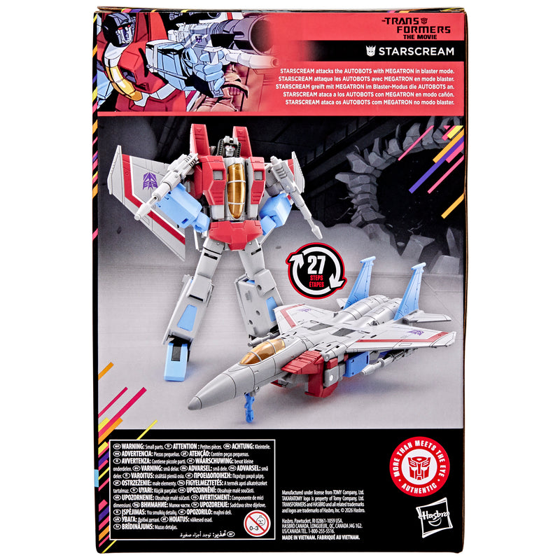 Transformers Studio Series Starscream MTMTE Collection The Transformers: The Movie Voyager Class Action Figure - Exclusive - Collectables > Action Figures > toy -  Hasbro