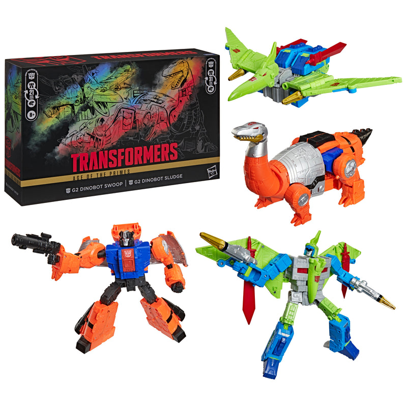 Transformers Age of the Primes G2 Dinobot Swoop and G2 Dinobot Sludge (Preorder Jun 2026) - Action figure -  Hasbro