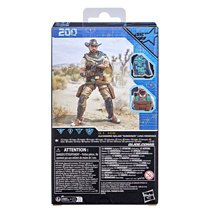 G.I. Joe Classified Series #200 Alejandro Balam "Sundown" Luna Mendoza (Preorder Jul 2026) - Collectables > Action Figures > toys -  Hasbro