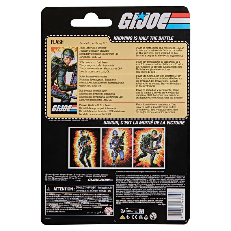 G.I. Joe Classified Series Retro Cardback Anthony "Flash" Gambello - Collectables > Action Figures > toys -  Hasbro