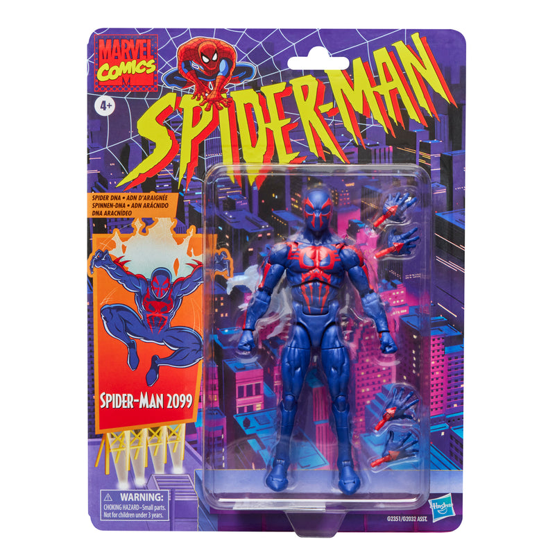 Marvel Legends Series - Retro Cardback Spider-man - Spider-Man 2099 ( Preorder Feb 2026) - Collectables > Action Figures > toys -  Hasbro