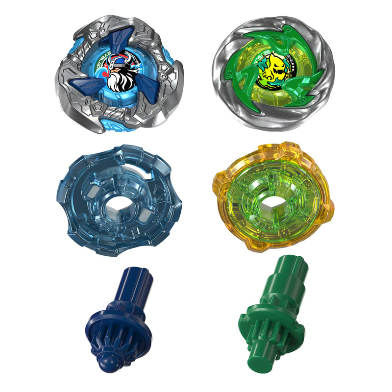 Beyblade X Circle Ghost 4-60LR UX & Hack Viking 4-55O UX Dual Pack Set - Collectables > Action Figures > toys -  Hasbro