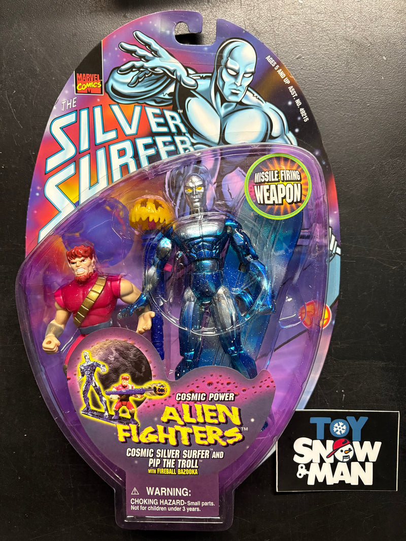 The Silver Surfer Cosmic Power Surfer And Pip The Troll - Action & Toy Figures -  Toy Biz