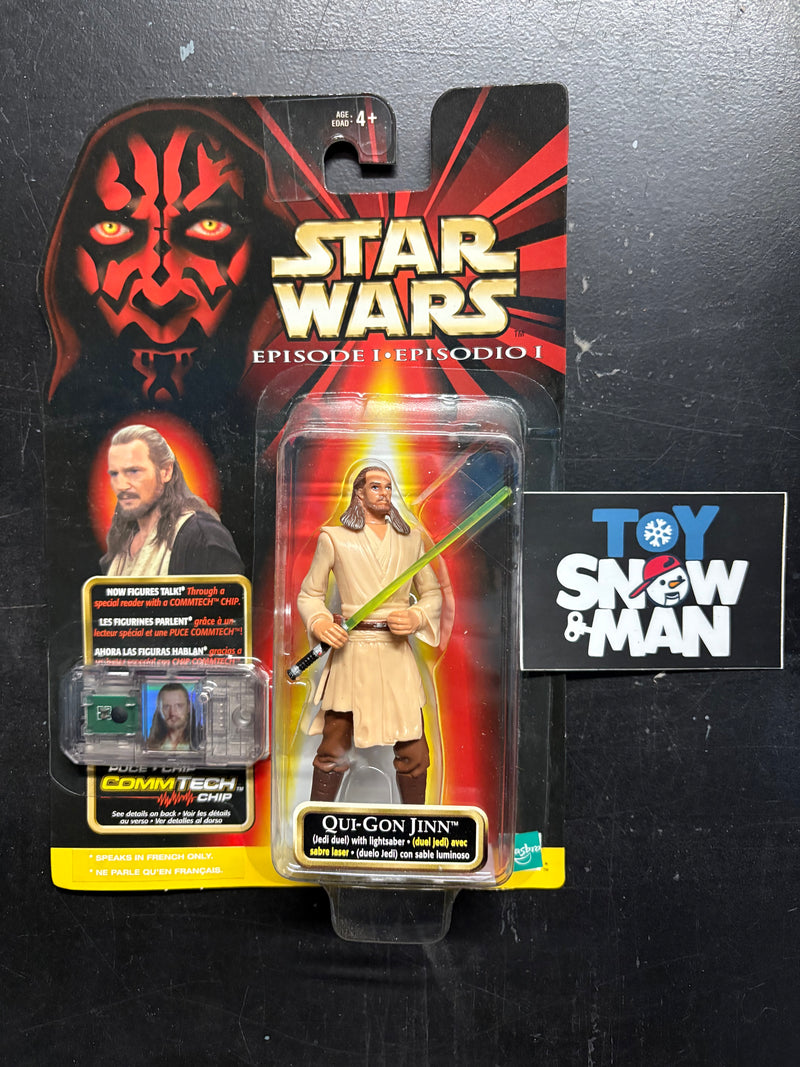 Hasbro Star Wars Episode I Qui-Gon Jinn (Jedi Duel) "speaks in French only" - Action & Toy Figures -  Hasbro