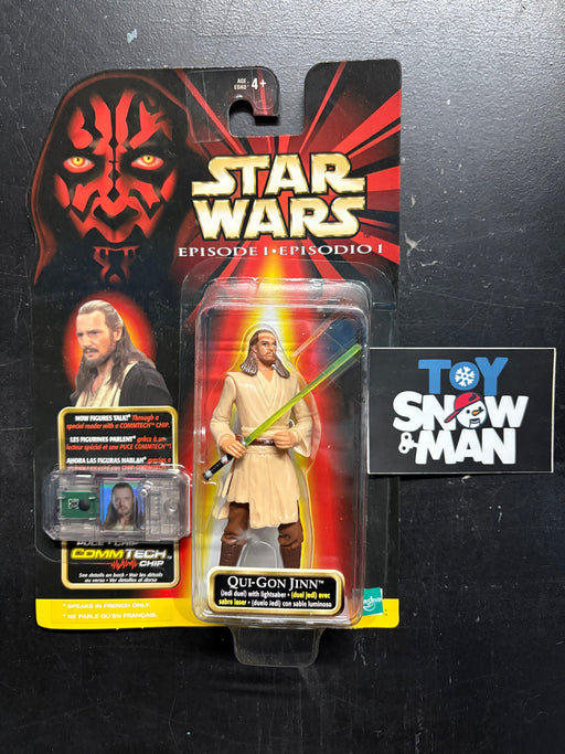 Hasbro Star Wars Episode I Qui-Gon Jinn (Jedi Duel) "speaks in French only" - Action & Toy Figures -  Hasbro