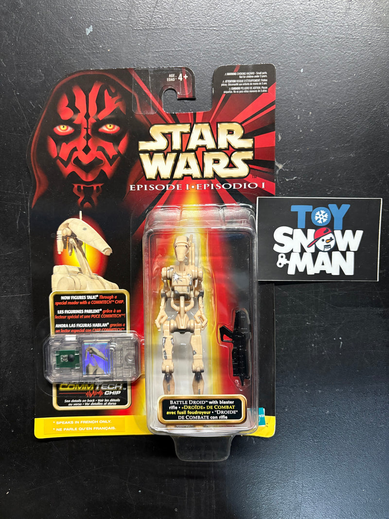 Star Wars Episode 1 Collection 1 CommTech Battle Droid "speaks in French only" - Action & Toy Figures -  Hasbro