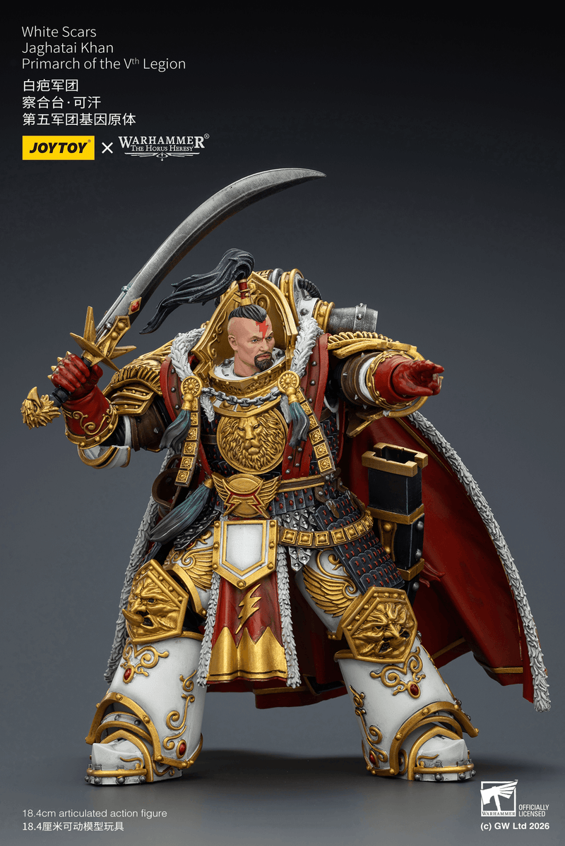 JoyToy - Warhammer 40K - White Scars - Jaghatai Khan Primarch of the Vth Legion (Preorder Q2 2026) - Collectables > Action Figures > toys -  Joy Toy