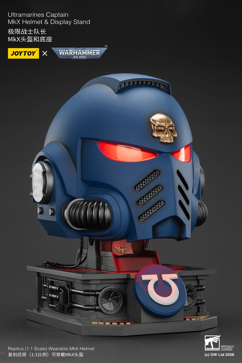 JOYTOY - Ultramarines Captain MkX Helmet & Display Stand (Preorder Q3 2026) - Action & Toy Figures -  Joy Toy