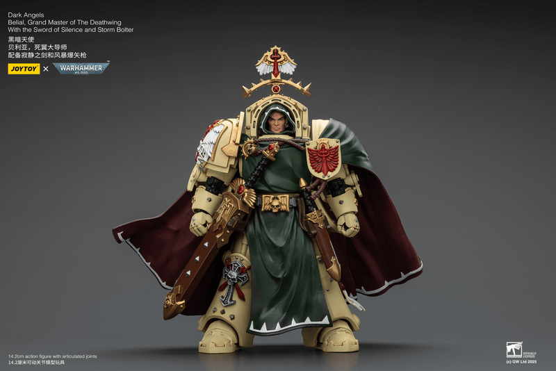 JoyToy - Warhammer 40K - Dark Angels - Belial, Grand Master of the Deathwing with the Sword of Silence and Storm Bolter - Collectables > Action Figures > toys -  Joy Toy
