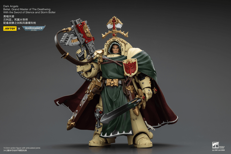 JoyToy - Warhammer 40K - Dark Angels - Belial, Grand Master of the Deathwing with the Sword of Silence and Storm Bolter - Collectables > Action Figures > toys -  Joy Toy