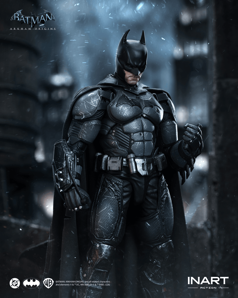INART Action - Batman: Arkham Origins - Batman (Battle Damaged Version) (Preorder Dec 2026) - Collectables > Action Figures > toys -  Queen Studios