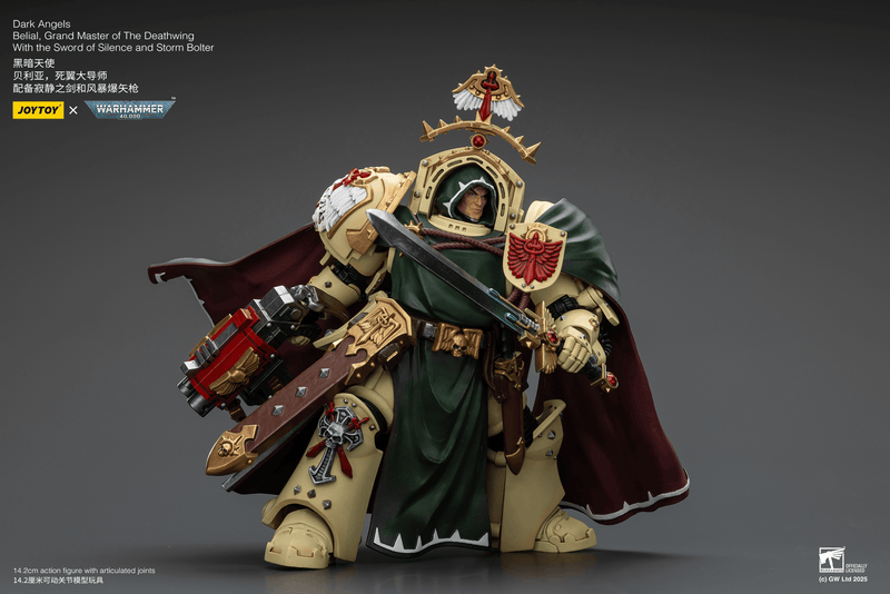 JoyToy - Warhammer 40K - Dark Angels - Belial, Grand Master of the Deathwing with the Sword of Silence and Storm Bolter - Collectables > Action Figures > toys -  Joy Toy