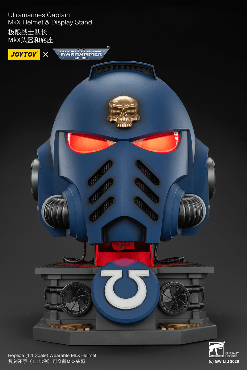 JOYTOY - Ultramarines Captain MkX Helmet & Display Stand (Preorder Q3 2026) - Action & Toy Figures -  Joy Toy