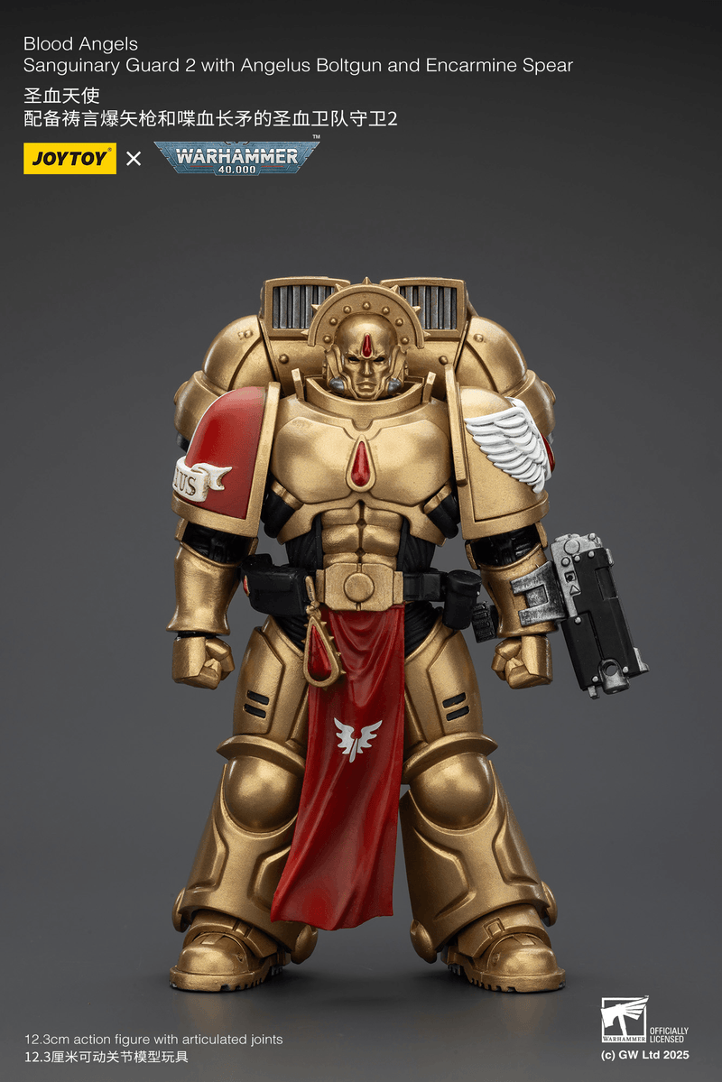 JoyToy - Warhammer 40K - Blood Angels - Sanguinary Guard 2 with Angelus Boltgun and Encarmine Spear - Collectables > Action Figures > toys -  Joy Toy