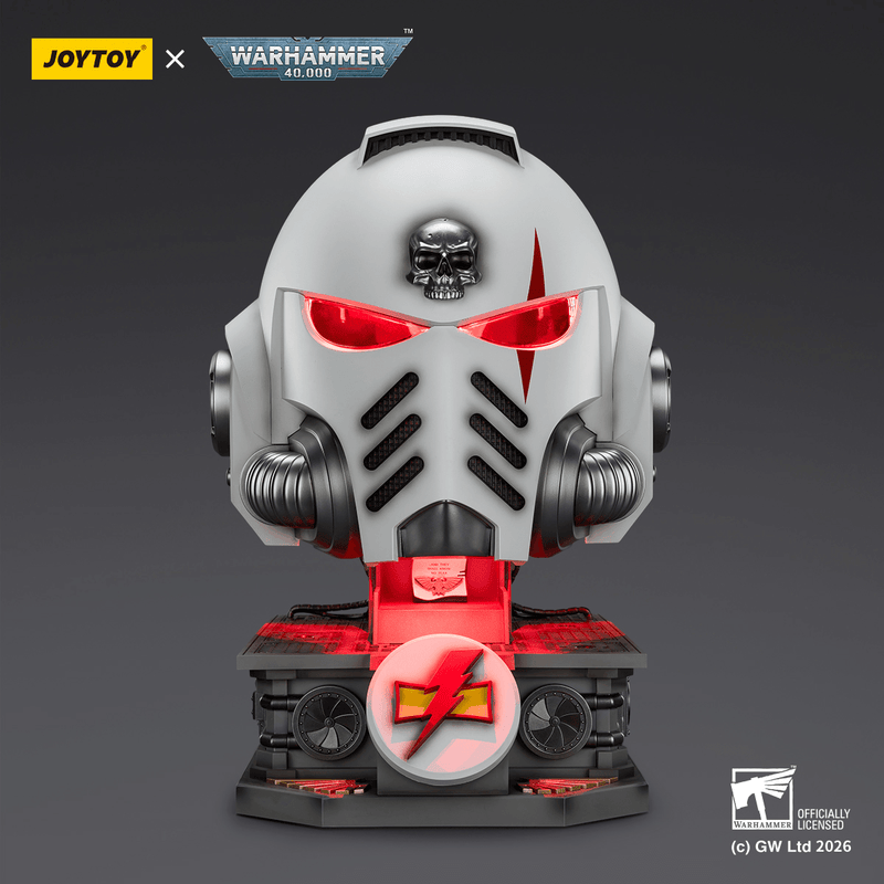 JOYTOY - White Scars MkX Helmet & Display Stand (Preorder Aug 2026) - Action & Toy Figures -  Joy Toy