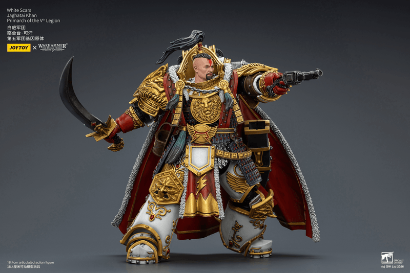 JoyToy - Warhammer 40K - White Scars - Jaghatai Khan Primarch of the Vth Legion (Preorder Q2 2026) - Collectables > Action Figures > toys -  Joy Toy