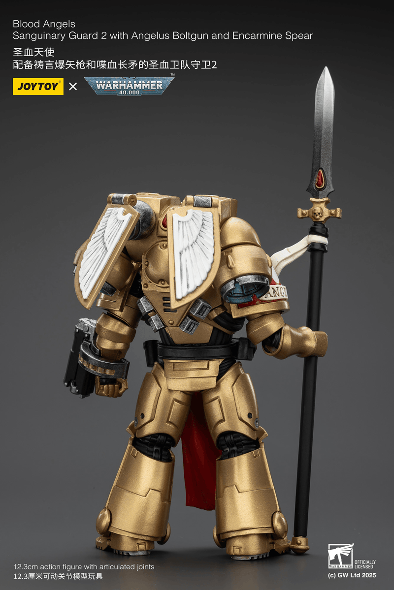 JoyToy - Warhammer 40K - Blood Angels - Sanguinary Guard 2 with Angelus Boltgun and Encarmine Spear - Collectables > Action Figures > toys -  Joy Toy