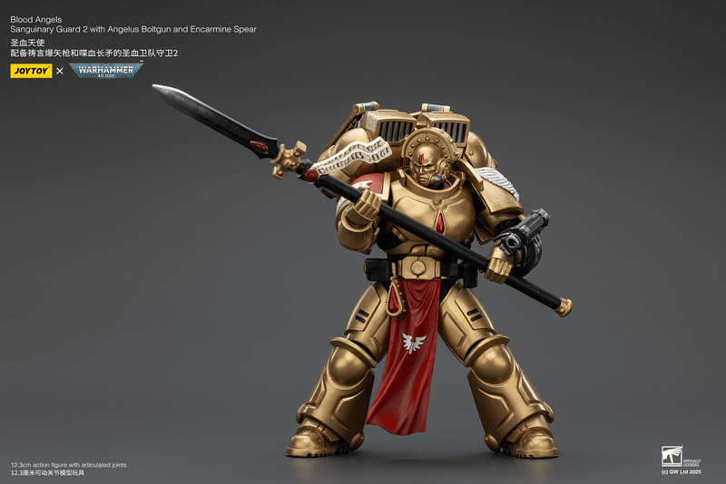 JoyToy - Warhammer 40K - Blood Angels - Sanguinary Guard 2 with Angelus Boltgun and Encarmine Spear - Collectables > Action Figures > toys -  Joy Toy