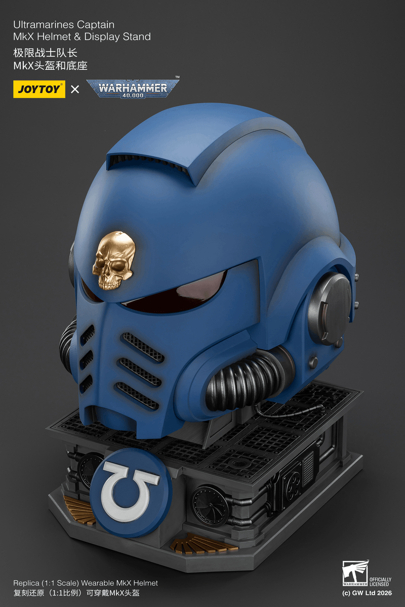 JOYTOY - Ultramarines Captain MkX Helmet & Display Stand (Preorder Q3 2026) - Action & Toy Figures -  Joy Toy