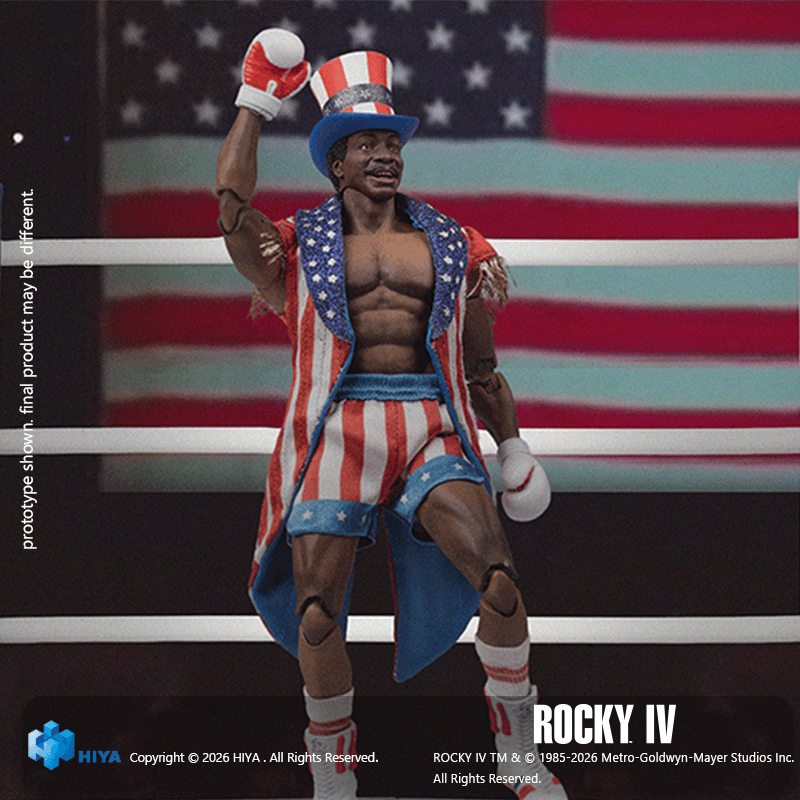 Rocky IV - Apollo Creed 1/12 Scale Action Figure (Preorder Dec 2026) - Collectables > Action Figures > toys -  HIYA TOYS