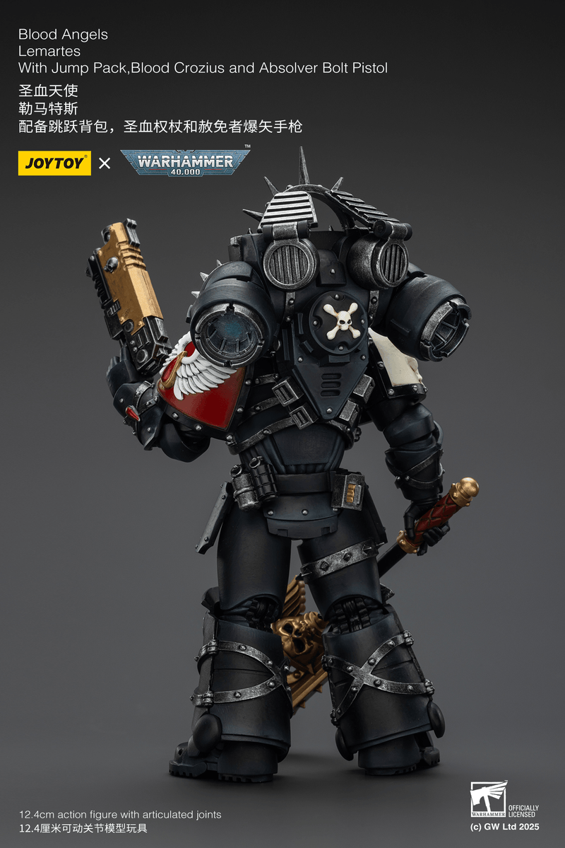 JoyToy - Warhammer 40K - Blood Angels - Lemartes with Jump Pack, Blood Crozius and Absolver Bolt Pistol - Collectables > Action Figures > toys -  Joy Toy