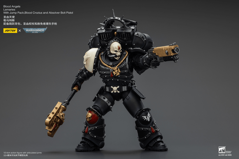 JoyToy - Warhammer 40K - Blood Angels - Lemartes with Jump Pack, Blood Crozius and Absolver Bolt Pistol - Collectables > Action Figures > toys -  Joy Toy