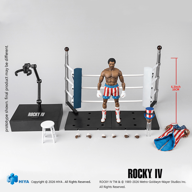Rocky IV - Apollo Creed 1/12 Scale Action Figure (Preorder Dec 2026) - Collectables > Action Figures > toys -  HIYA TOYS