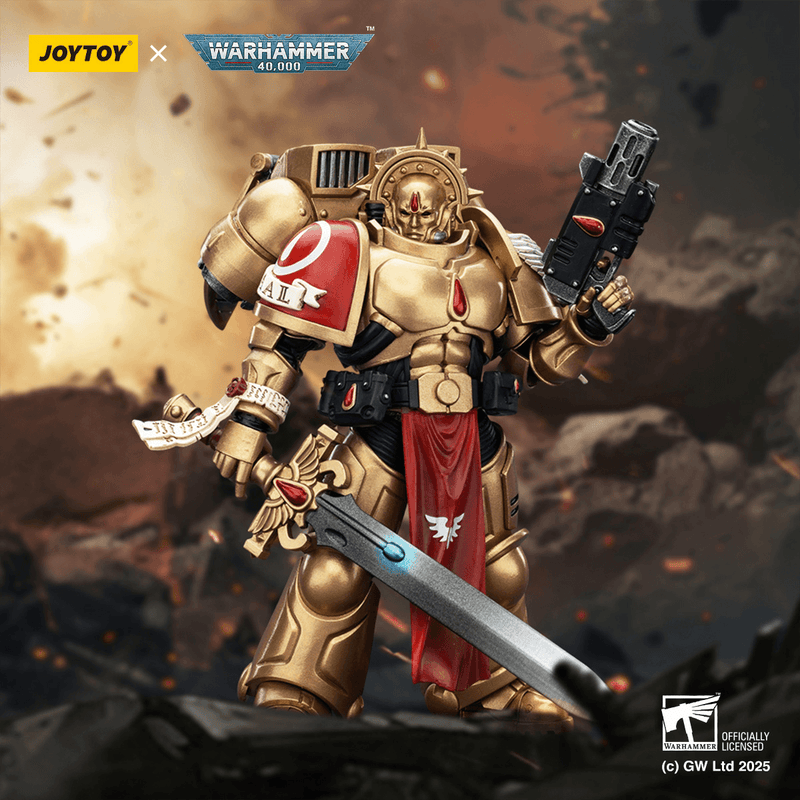 JoyToy - Warhammer 40K - Blood Angels - Sanguinary Guard 1 with Inferno Pistol and Encarmine Blade - Collectables > Action Figures > toys -  Joy Toy