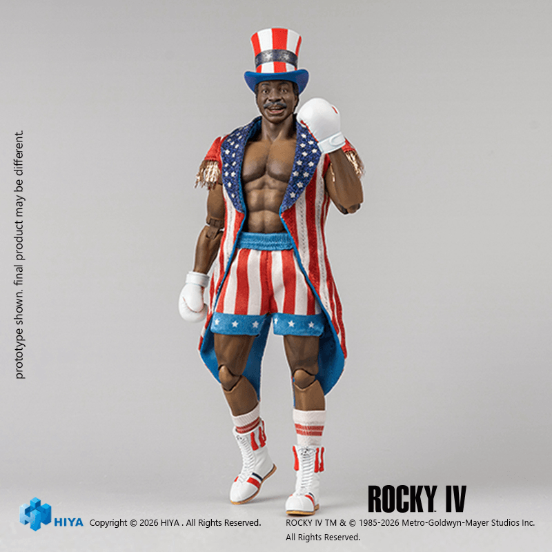 Rocky IV - Apollo Creed 1/12 Scale Action Figure (Preorder Dec 2026) - Collectables > Action Figures > toys -  HIYA TOYS