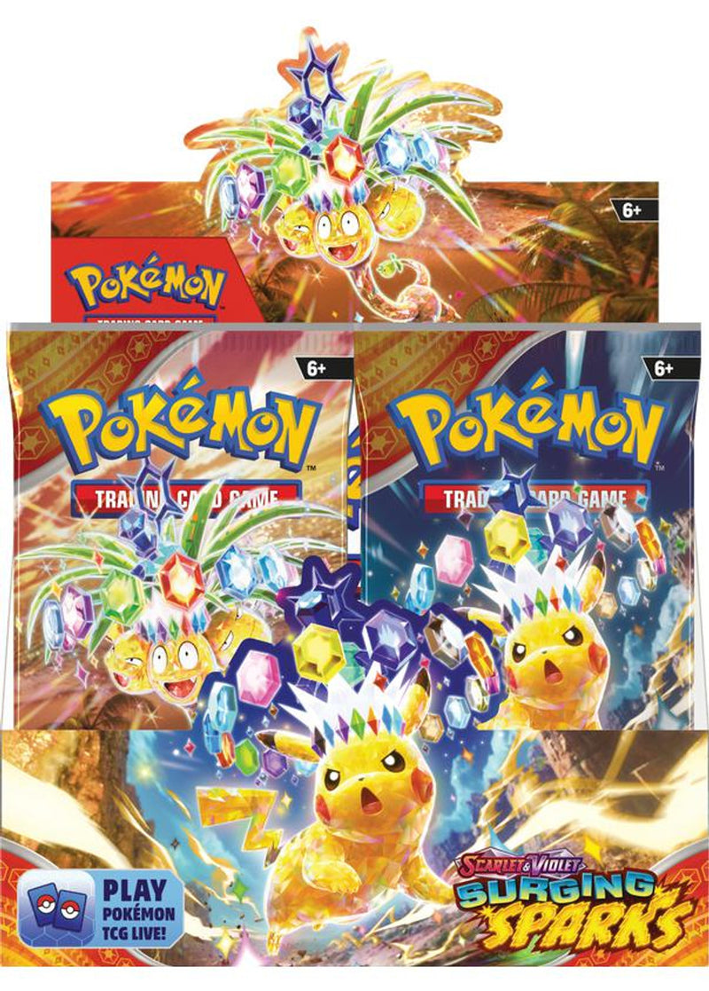 Pokémon TCG: Scarlet & Violet - Surging Sparks - Booster Box - Card Games -  Pokemon TCG