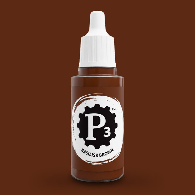 P3 Paints - Basilisk Brown - Miniature -  Steamforged Games
