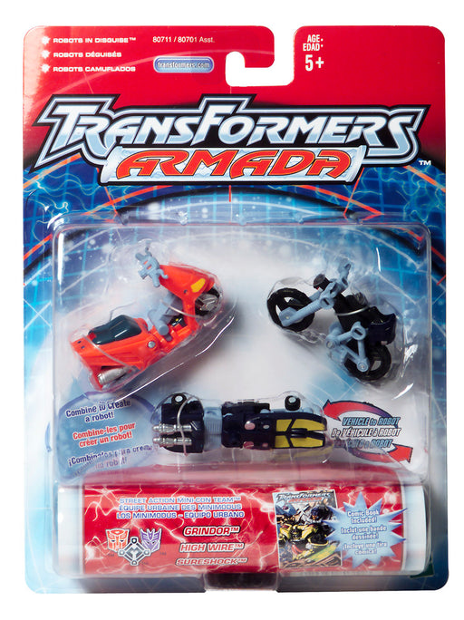 Transformers Armada Street Action Team Grindor High Wire Sureshock - Collectables > Action Figures > toys -  Hasbro