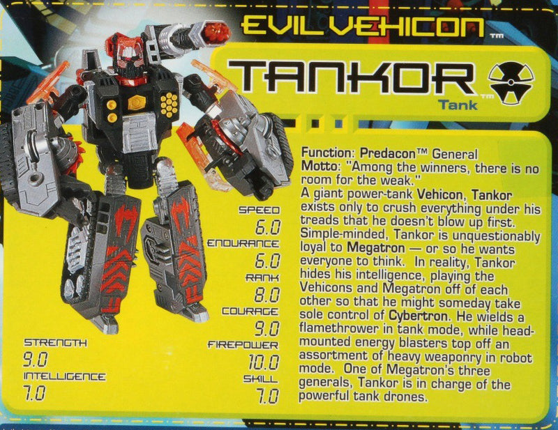 Transformers Beast Machines Tankor - Collectables > Action Figures > toys -  Hasbro