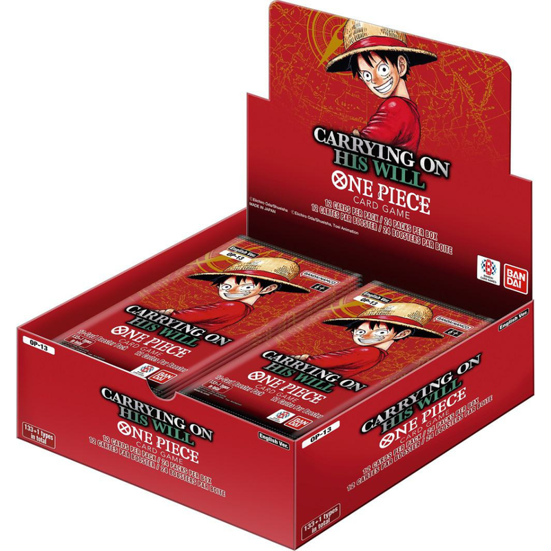 One Piece TCG - Carrying on his Will - Booster Box - OP 13 - Card Games > Collectables > TCG > CCG -  Bandai