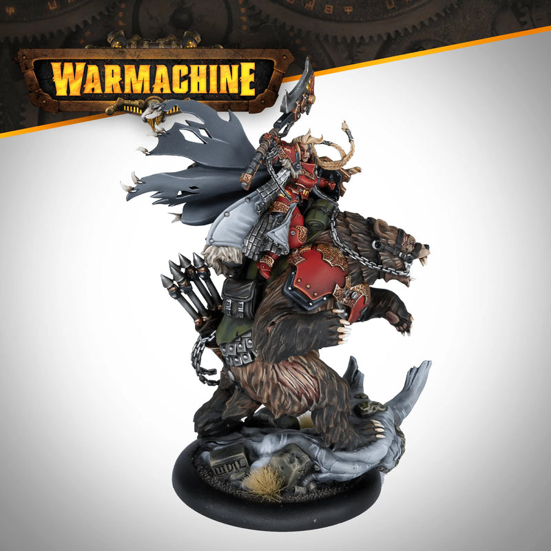 Warmachine - Khador Winter Korps - Kapitan Yana Kovoskiy - Miniature -  Steamforged Games