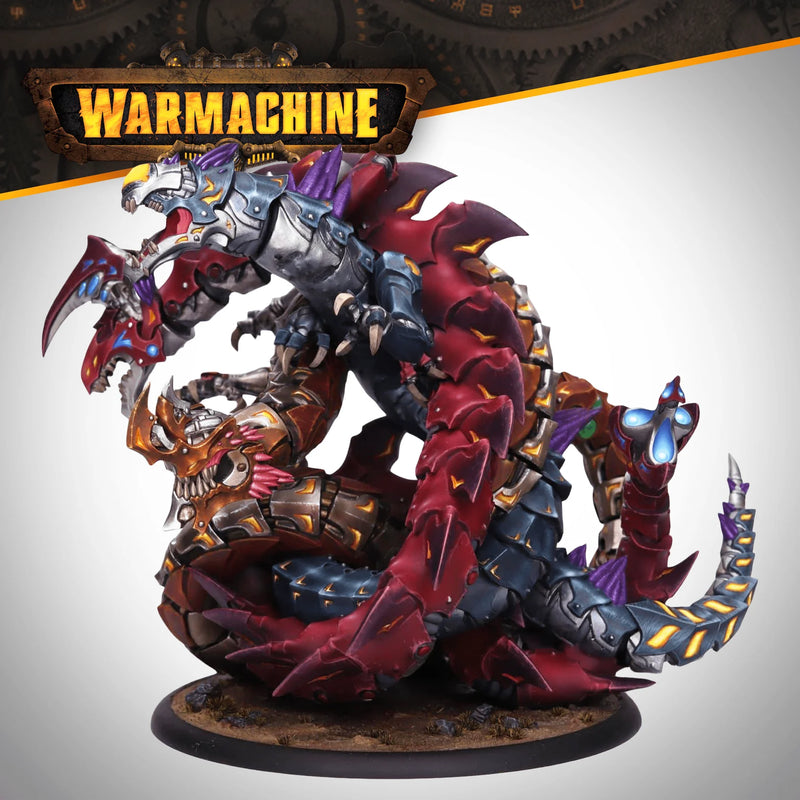 Warmachine - Khymaera Shadowflame Shard - Trikhymaerax Shadowflame Shard Gargantuan - Miniature -  Steamforged Games