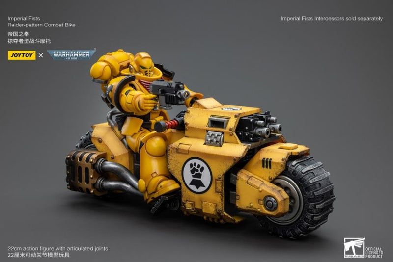 JoyToy - Warhammer 40k - Imperial Fists - Raider-Pattern Combat Bike 1/18 Scale Vehicle - Collectables > Action Figures > toys -  Joy Toy