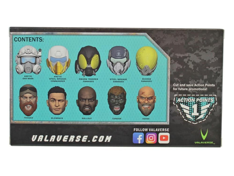 Action Force - Head Pack (Alpha) 1/12 Scale Accessory Set - Accessories / Supplies For toys -  VALAVERSE