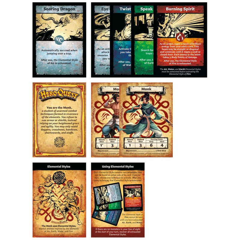 HeroQuest Hero Collection Path of the Wandering Monk Figures (preorder Q1) - Board Games -  Hasbro