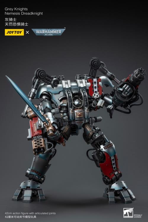 JoyToy - Warhammer 40K Grey Knights Nemesis Dreadknight with Terminator Caddon Vibova (preorder) - Collectables > Action Figures > toys -  Joy Toy