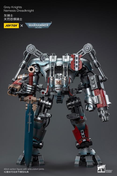 JoyToy - Warhammer 40K Grey Knights Nemesis Dreadknight with Terminator Caddon Vibova (preorder) - Collectables > Action Figures > toys -  Joy Toy