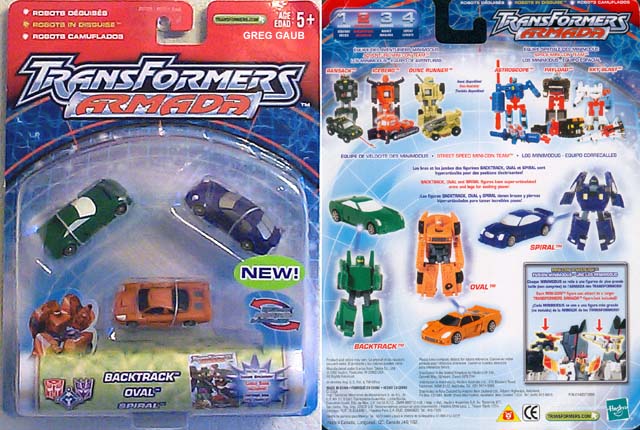 Transformers Armada Mini Cons Set 3 Backtrack Oval Spiral - Collectables > Action Figures > toys -  Hasbro