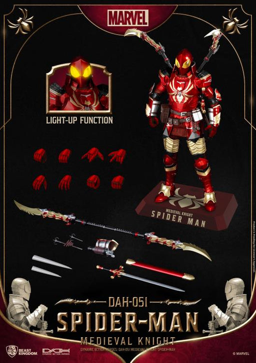 Beast Kingdom - Marvel Dynamic 8ction Heroes DAH-051 Medieval Knight Spider-Man - Collectables > Action Figures > toys -  Beast Kingdom