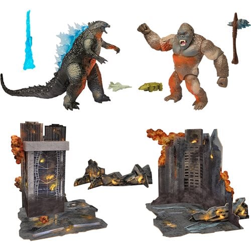 Playmates - Monsterverse City Battle Godzilla and Kong 6-Inch Action Figure 2-Pack - Collectables > Action Figures > toys -  PLAYMATES