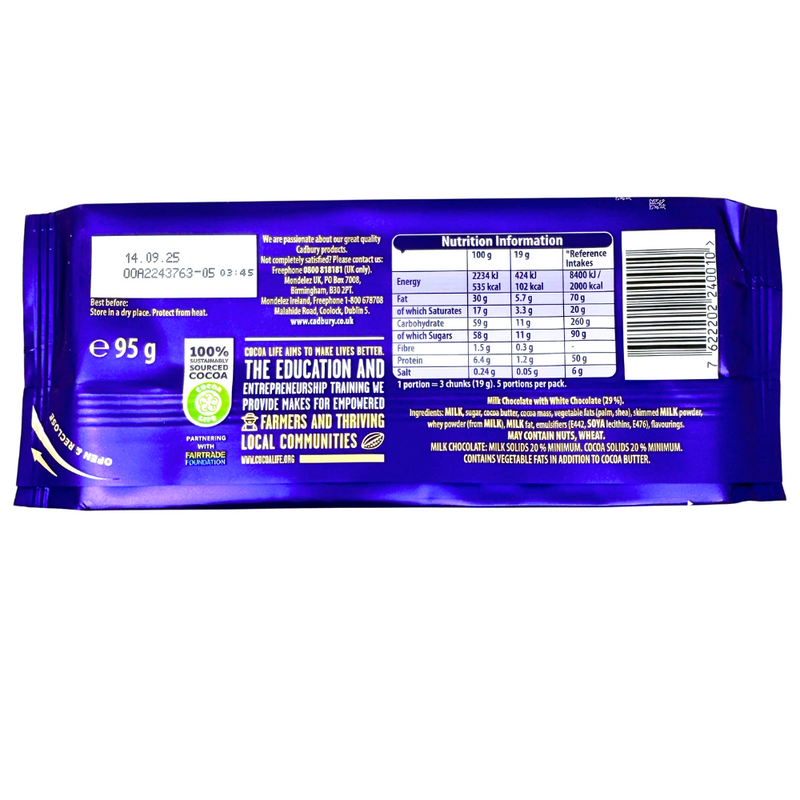 Top Deck - Milk Chocolate and White Chocolate - 95g -  -  Nestle