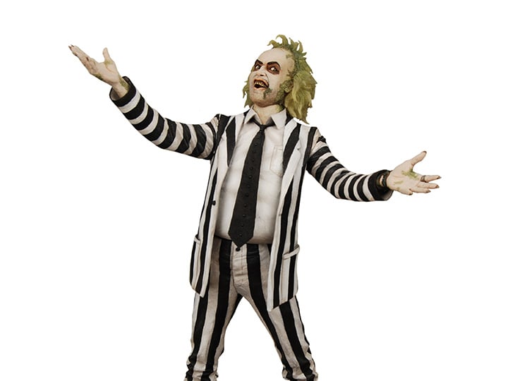 Beetlejuice (1988) Striped Suit Beetlejuice 1/4 Scale Figure - Collectables > Action Figures > toys -  Neca